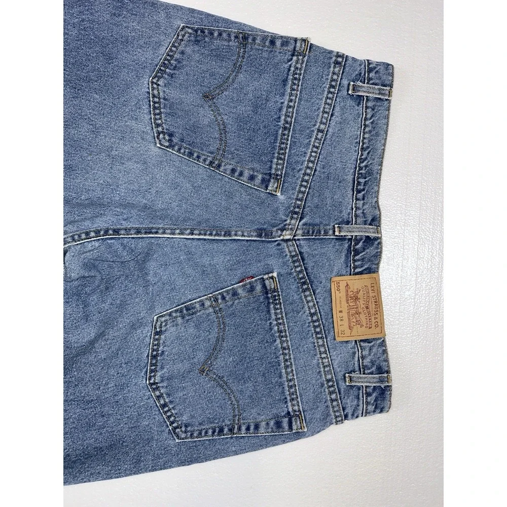 Levis 550 Relaxed Fit Jeans Mens 38x32 Blue‎ Excellent Vintage Made in USA 90s